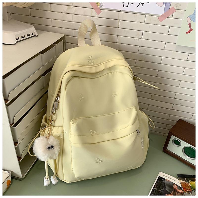 New Japanese Ins High-value, Fresh and Sweet Candy-colored Bow Backpack, Lightweight Backpack for Junior and Senior High School Students
