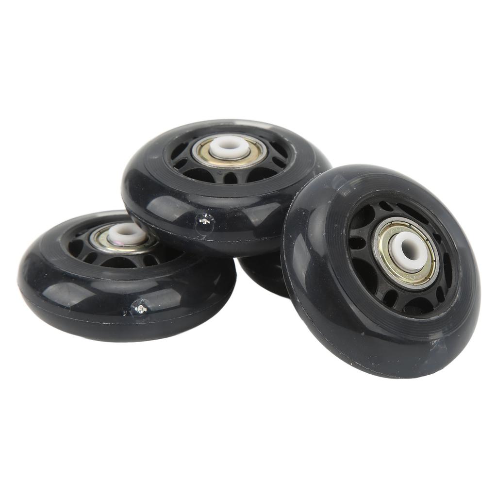 4 Stück Leuchtende Rollschuhrollen 63mm PU Flash Inlineskater-Rollen für Inlineskateboards Rollen