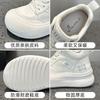 High-top breathable little white shoes women's spring and autumn thick-soled casual leather big-head super fire board shoes