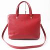 Excellent Longchamp Shoulder Bag Le flowne Logo engraved 2WAY handbag/ Red leather Women Used
