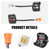 ABS Electric Scooter Throttle Switch Stable Temperature Performances Electric Scooter Handle Switches for City Road