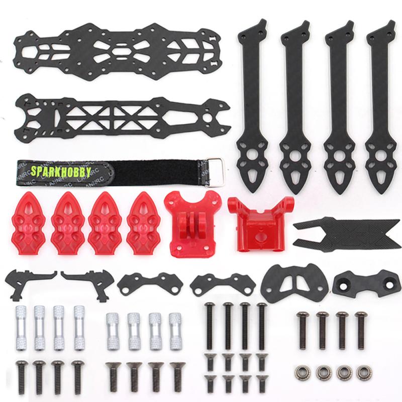 Lannrc Mark4 5inch Fpv Carbon Fiber Frame 225mm Wheelbase 5mm Arm Freestyle Long Range Frame For Rc