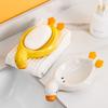 Creative Duck-shaped Ceramic Soap Dish for Bathroom Storage