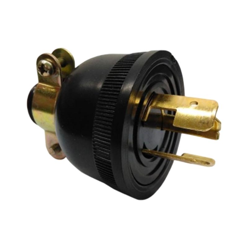 2KW Generatorstecker Anti-Locker-Stecker GX160 Anti-Abfall Drei-Pin-Stecker Amerikanischer Stecker 250V Generatorstecker Ersatzteil