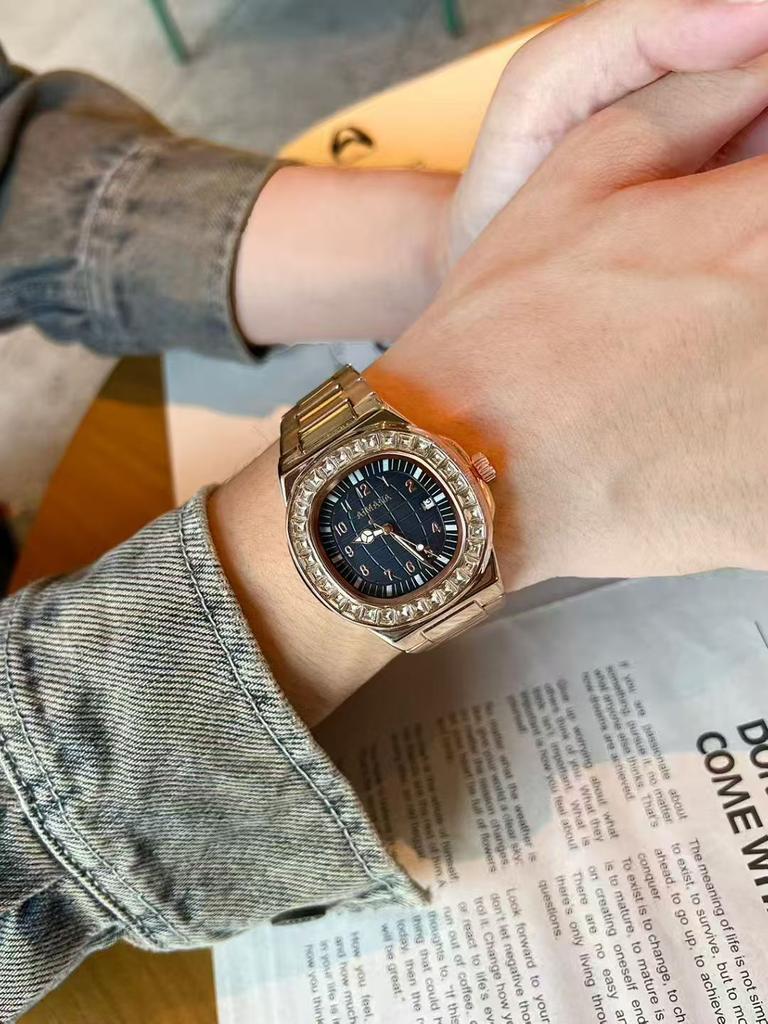 ROSEGOLD-UHR FÜR MANN UND FRAU ELEGANT UHR