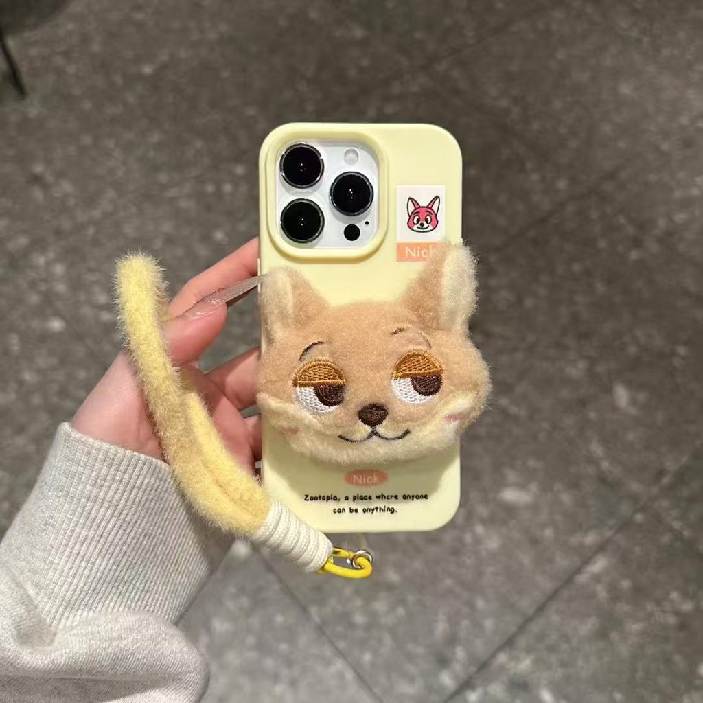 Autumn and Winter Zootopia Apple 11promax Phone Case iPhone11 Judy 11 Nick 11 Plush 11 Soft
