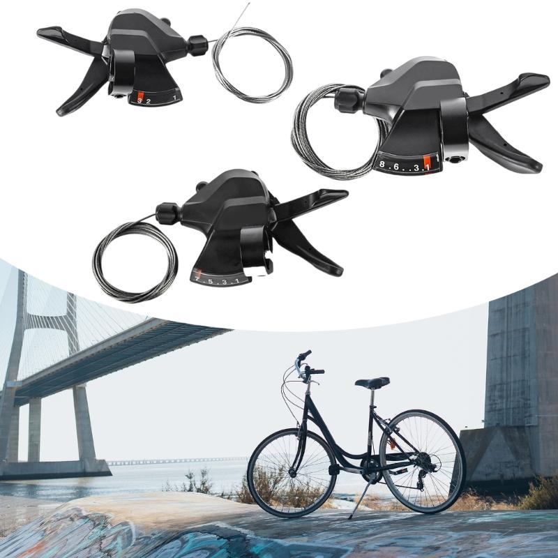 Bicycles Brake Levers Shifter with Gear Indicators Brake Cable for Moutain Bikes