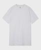 BASIC HOUSE Uni Layered Round Neck Short Sleeve Tee Long Length (+7Cm) White Lats0106