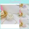 Adorable Princess Pearl Handbag With Embroidered Lace For Kids Perfect For Daily Use