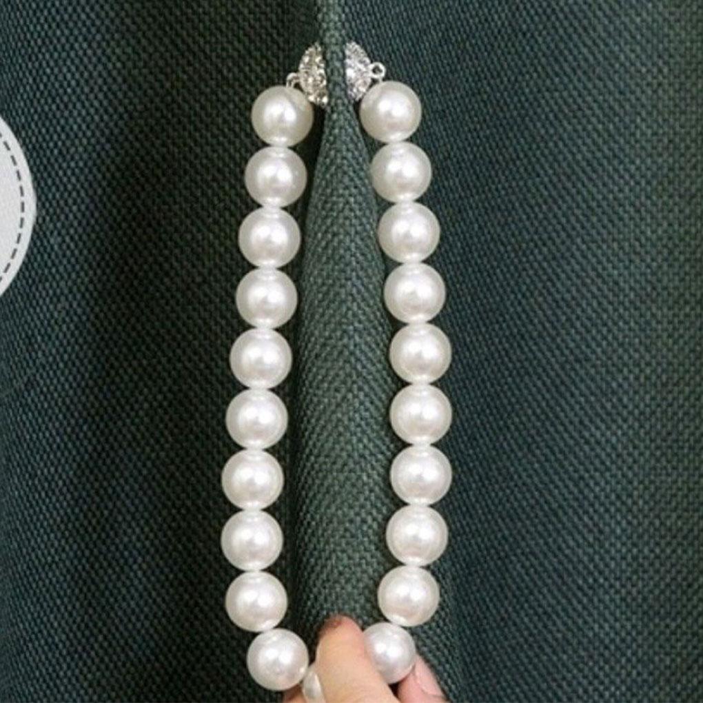 Attache Rideau Clip Crochets Suspendus Perle Mode Chambre Salon Mur Draperie Élégantes Embrasses Retenue