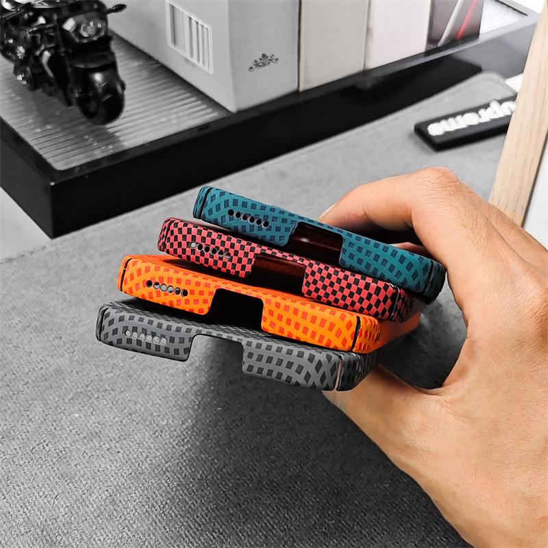 For Honor 600 Pro Case For Magsafe Magnetic Carbon Fiber Striped Pattern PC Lightweight Hard Cover