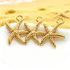 5Pcs Stainless Steel Starfish Pendant Accessory For DIY Bracelet Earring Necklace Beach Jewelry Making Supplies