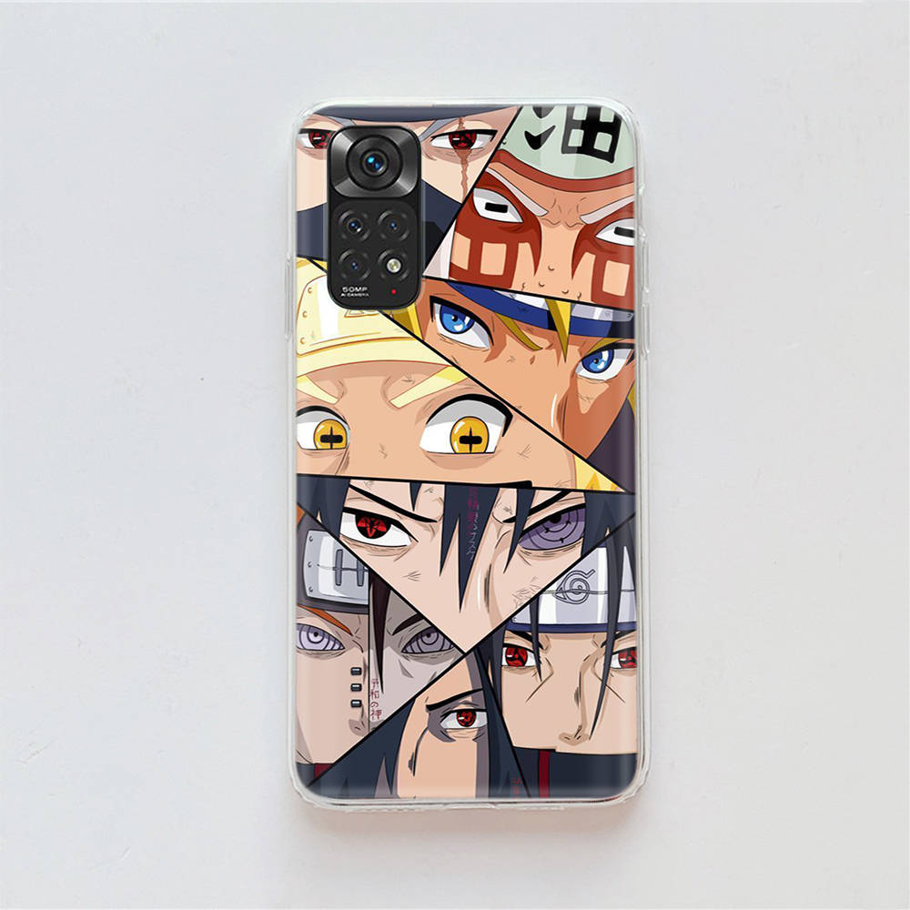 DT13 Naruto Anime Case for Samsung A04 A14 A23 A34 A54 M23 M33 M52 M53 Realme 10 9 C30S C35 C55 VIVO Y02S Y21 Y33S Y51 X80 Pro Clear Cover