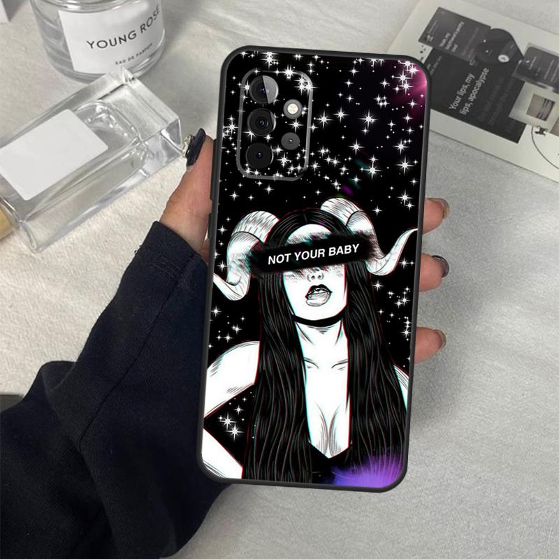 Aesthetic Devil Woman Bad Girl Case For Samsung Galaxy A56 A36 A16 A33 A13 A23 A52 A32 A12 A54 A34 A14 A53 A15 A35 A55 A17