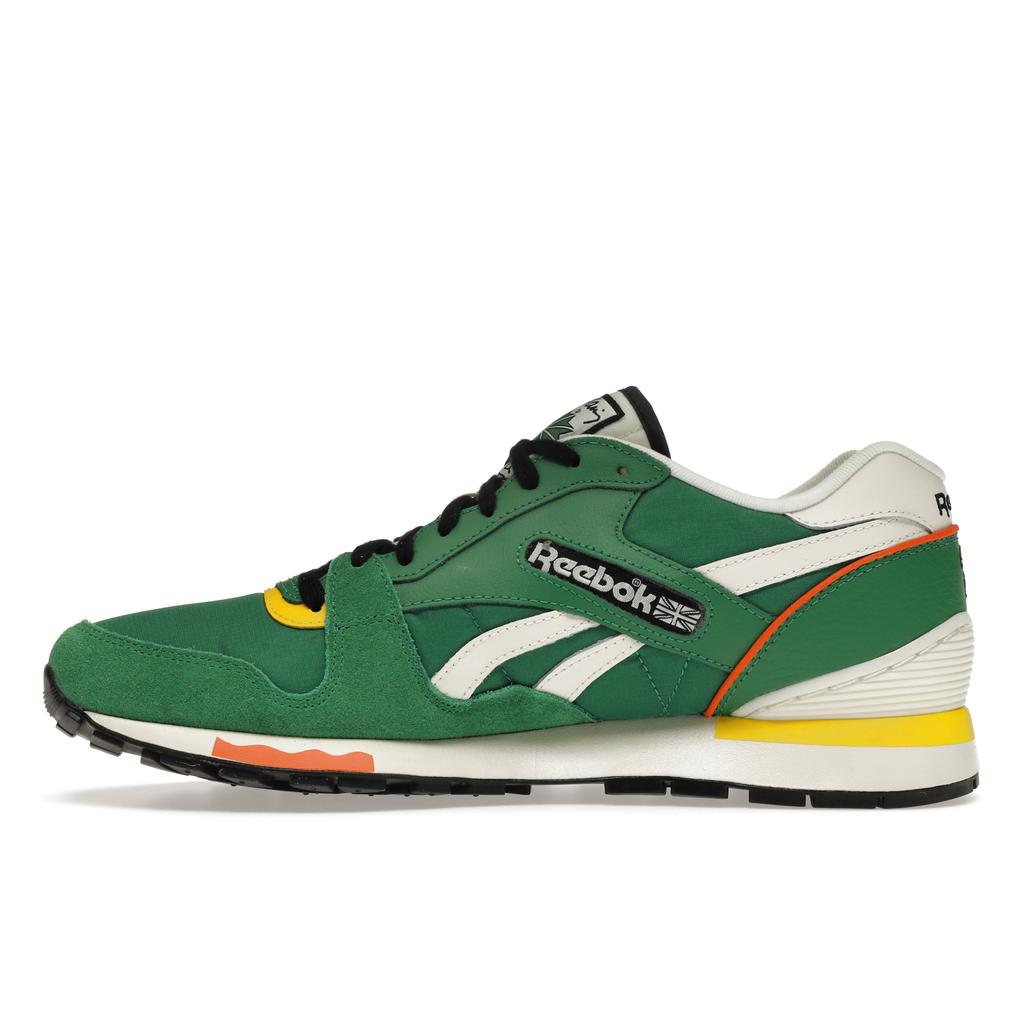 Keith Haring x Reebok GL 6000 Potisk paty pes a člověk Unisex tenisky Zelená Glen-Green Křída GZ1460