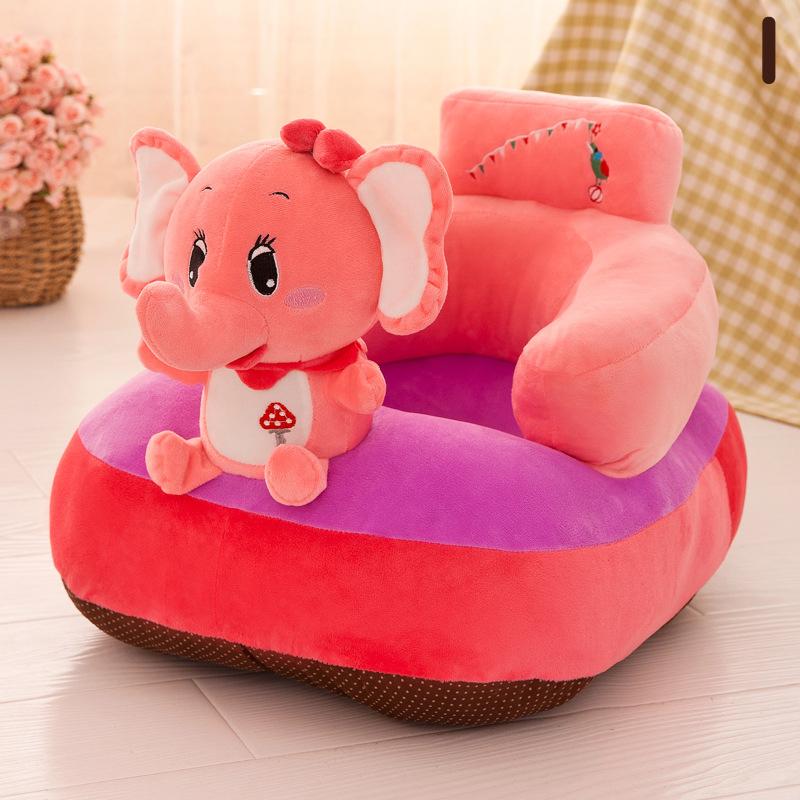 Infant Safety Seat Soft Stuffed Animal Baby Sofa Plush Baby Cushion Feeding Chair Learning To Sit Kids Back Support Plush Toy