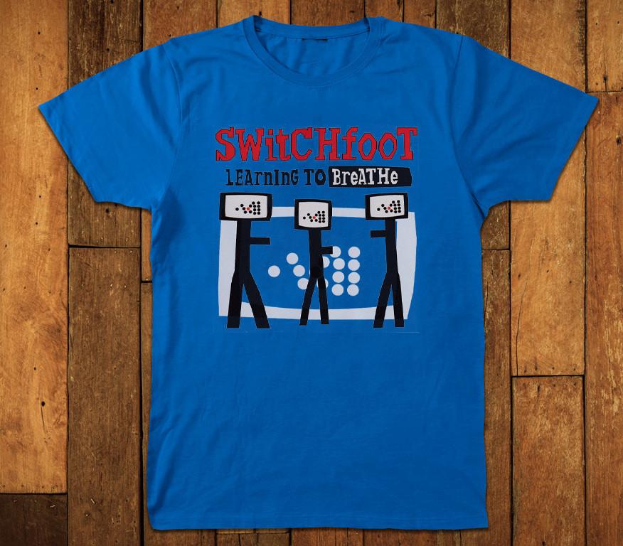 Switchfoot Learning To Breathe T Shirt Blue All Size S to 5Xl Unisex T-Shirt XXXL