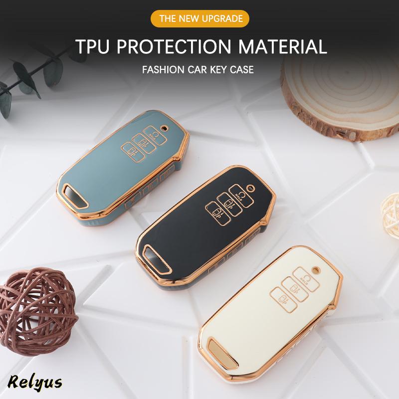 Fashion Soft Tpu Car Key Cover Case Protection Shell For Kia Sorento Mq4 Ev6 K8 V6 Keyless Holder Car Accessories