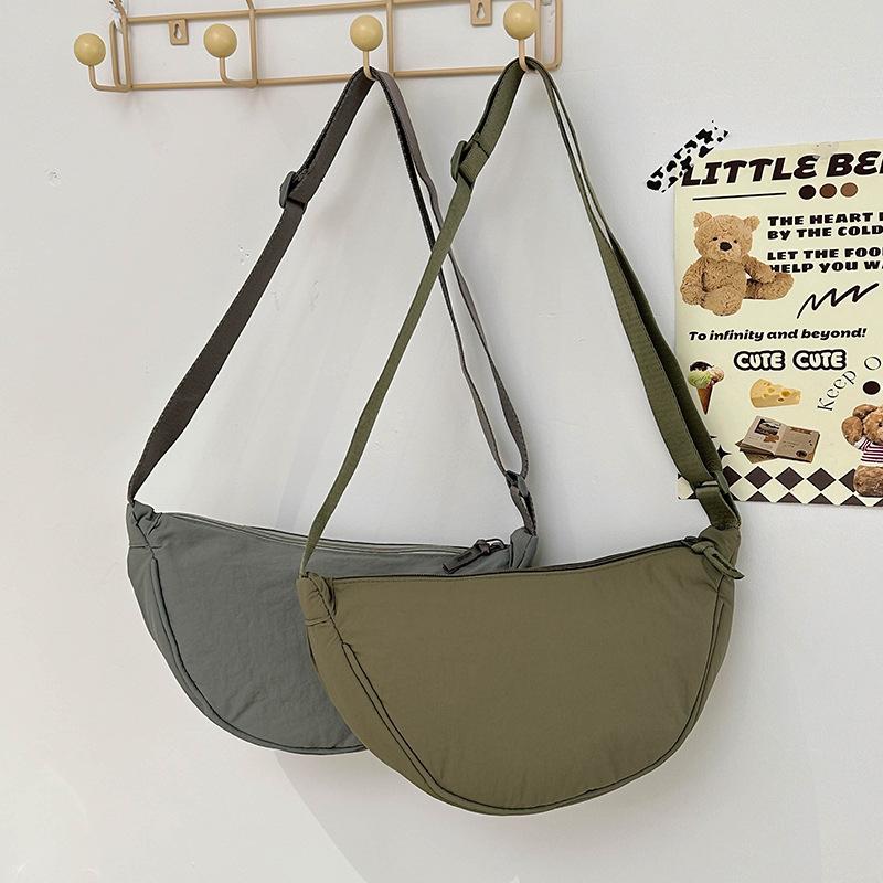 Women Casual Mini Nylon Dumpling Crossbody Shoulder Underarm Chest Bag