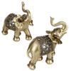 Figurină elegantă din rășină aurie, elefant, artizanat, ornamente Feng Shui pentru cadouri de casă