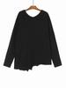 Xitao Asymmetric Solid Color Women Sweaters LYD1291