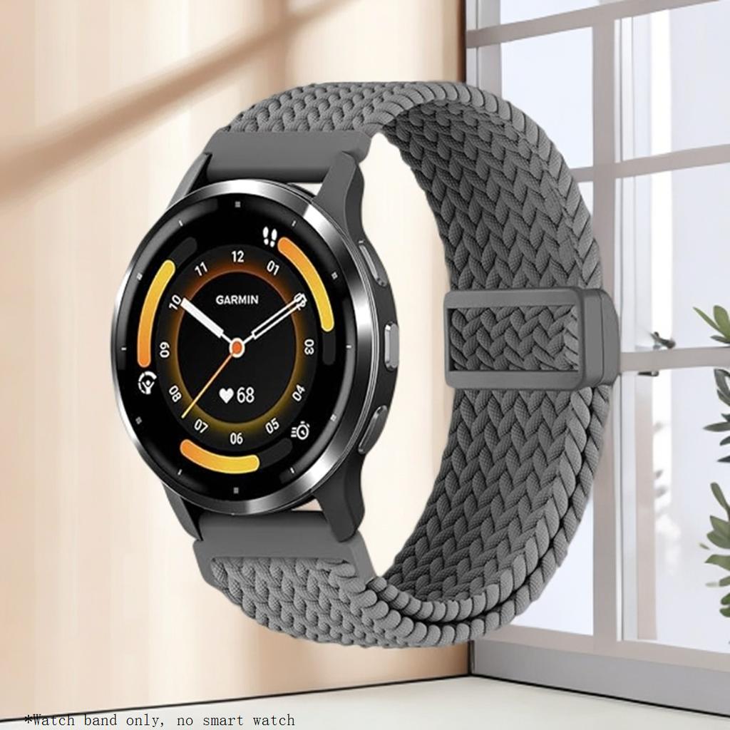 Braided Nylon Strap Suitable for HONOR Choice Watch 2i with Plastic Magnetic Buckle, Adjustable Sports Strap for Men and Women