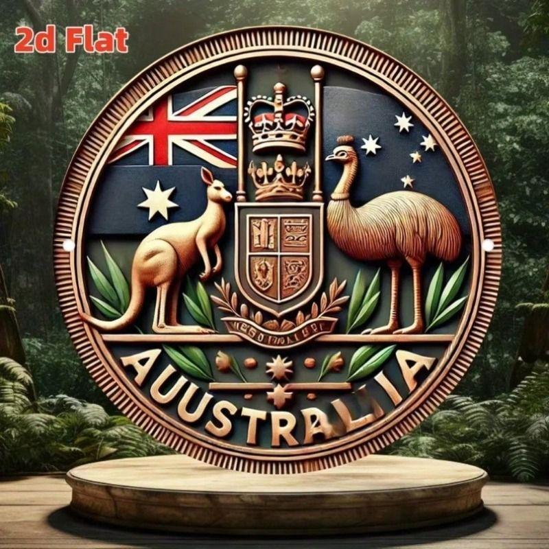 Decorative Metal Wall Art Sign Tin Painting 20x20 cm