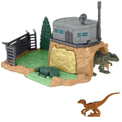 Mattel Jurassic World: The New Ruler Minifigure Playset - Giganotosaurus Rampage! [Ages 4+] HFF12
