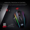 Mouse pentru jocuri wireless Redragon M686, mouse pentru jocuri cu fir/ fără fir 16000 DPI cu senzor profesional, putere durabilă de 45 de ore