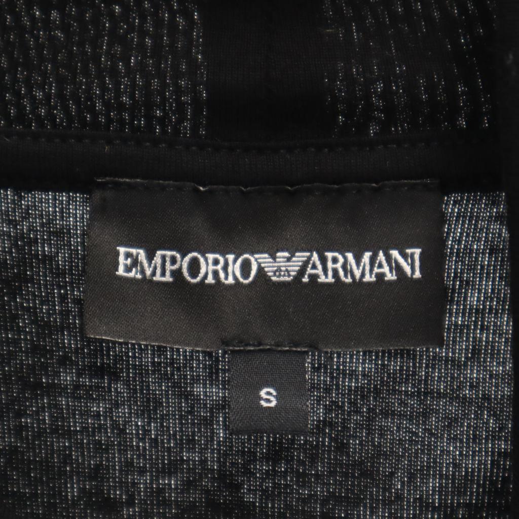 Emporio Armani Long Sleeve Mock Neck Cut S Black Men's Used