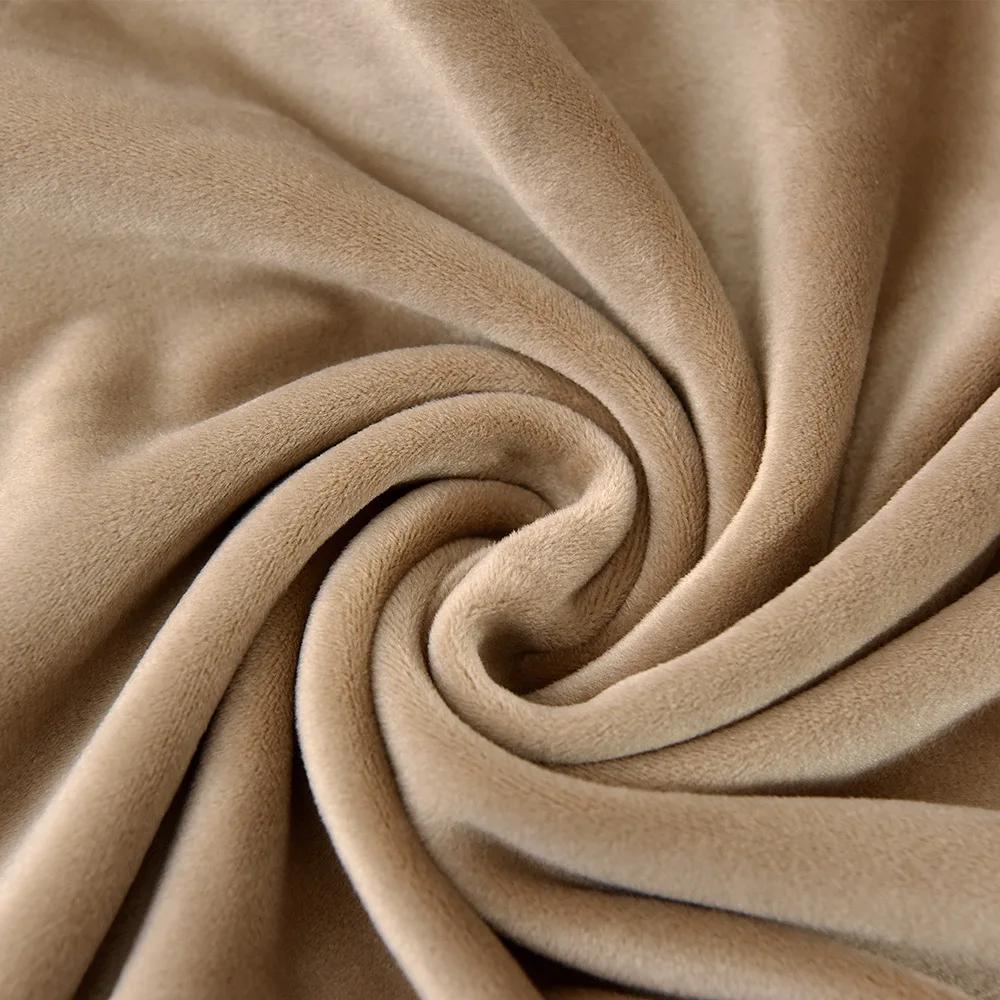 1/2/4/6pcs Velvet Shell Chair Cover Solid Color Stretch Armless Chair Covers Elastic Dining Seat Cover Home Hotel Party Banquet