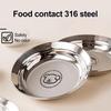Stainless Steel Divided Baby Plate Food-Grade Toddler Tray with Compartments Unbreakable Dishwasher Safe Dinner Plate for Kids Preschool Home