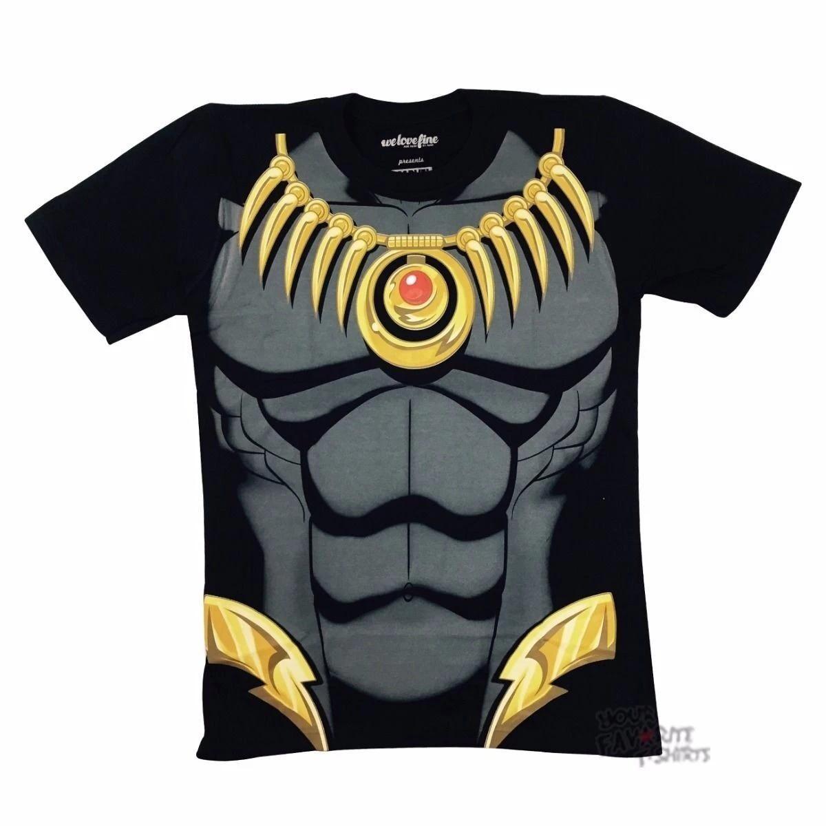 Black Panther I Am Costume Avengers Marvel Comics Children s T-shirt Size L 160