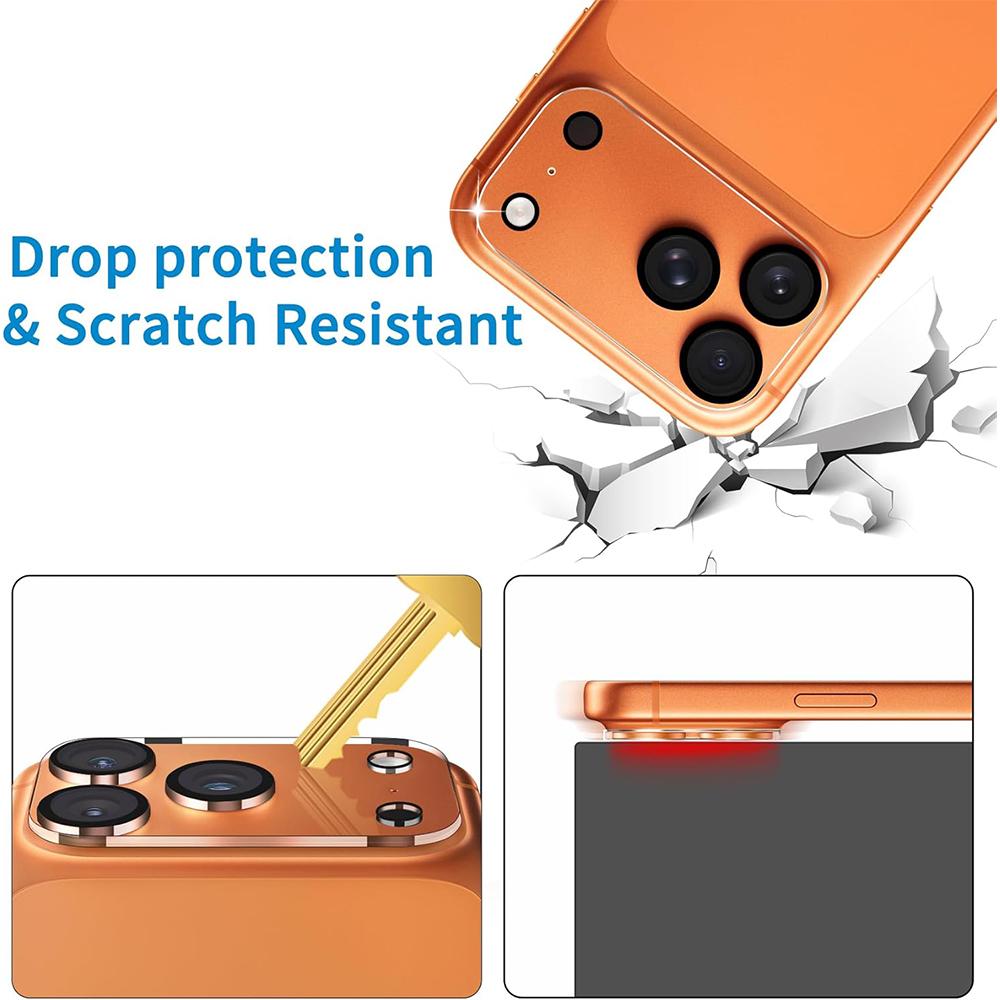 3Pcs Camera Lens Screen Protector Cover for Iphone 17 Air 16 Pro Max 15 Plus 14 13 12 Mini 11 16E Tempered Glass Protection Film Phone Accessories