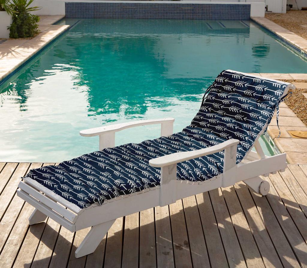 Vargottam Printed Rocking Chair Sofa Cushion With Ties  Chaise Recliner Quilted Thick Padded Seat Cushions Recliner Garden Outdoor