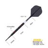 CUESOUL JIHO S1 Gram Tungsten Steel Soft Tip Dart Set with ROST T19 Integrated Flights 18/20 90% Two-Color (CSJH-90R20KJHS1)