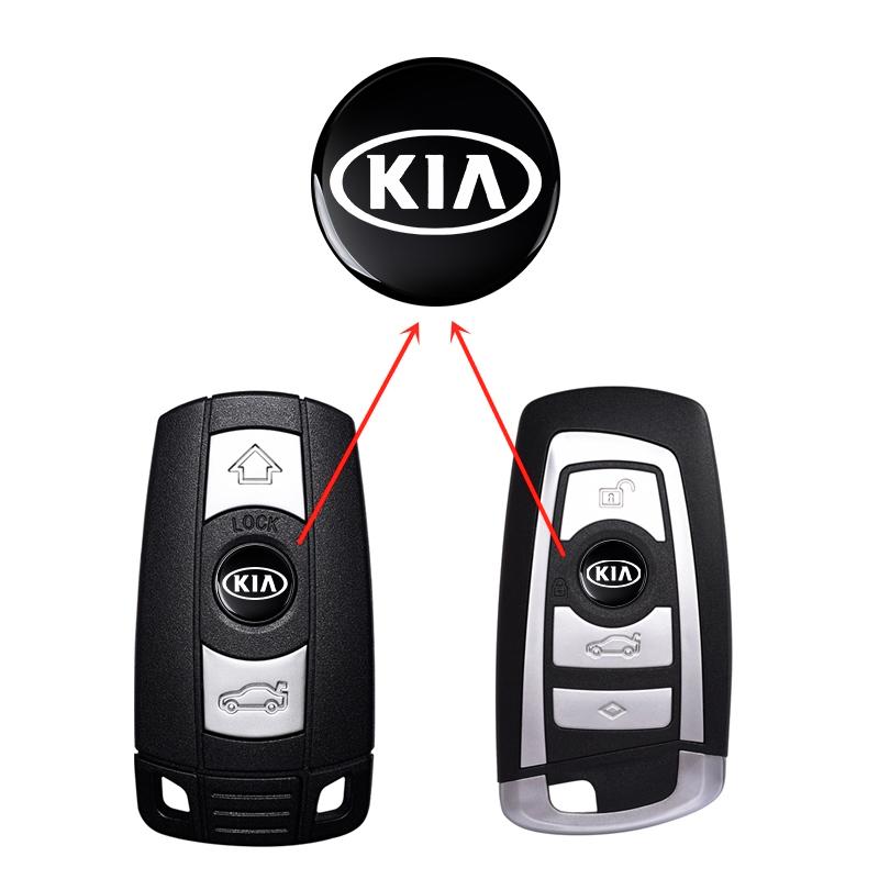 2/5/10Pcs 14mm Fashion Car Remote Key Fob Emblem Badge Radio button Sticker Accessories For KIA Cerato Sportage R K2 K3 K5 Sorento Sportage R Rio Soul