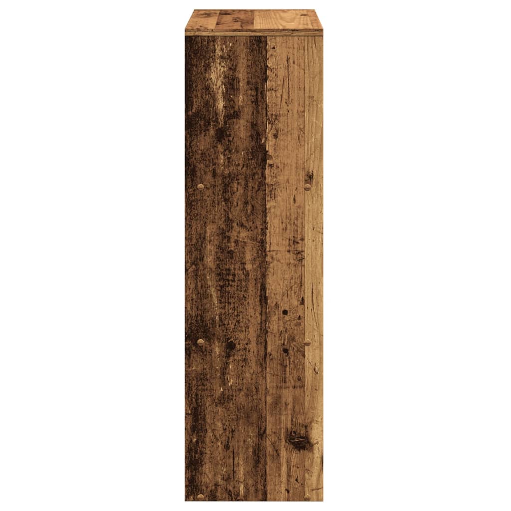 Vidaxl Regał Przegroda, 3 Poziomy, Stare Drewno, 99X29X99 Cm