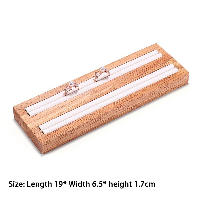 Jewelry Solid Wood Display Tray Set Combination Jewelry Display Rack Ring Earring Jewelry Display Rack Jewelry Organizer Box