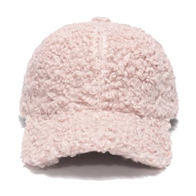 Korean Ins Lamb Plush Cap Female Winter Face Small Foreign Style Versatile Sweet Japanese Baseball Cap Warm
