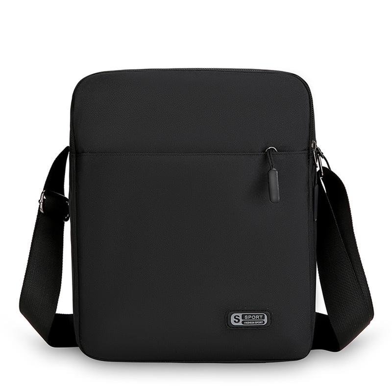 Bolso cruzado impermeable de tela Oxford para hombre, Bolso de mensajero casual de un solo hombro