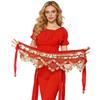 Coins Wrap Skirt Belly Dance Hip Scarf Wrap Sparkles Mini Skirt Raves Festival Outfit Halloween Costume for Women Girls