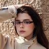 Retro Cat Eye Damen-Flachbrille TR90 Rahmen Plattenbügel Blaulichtfilter Einfache Augenbrauenbrille