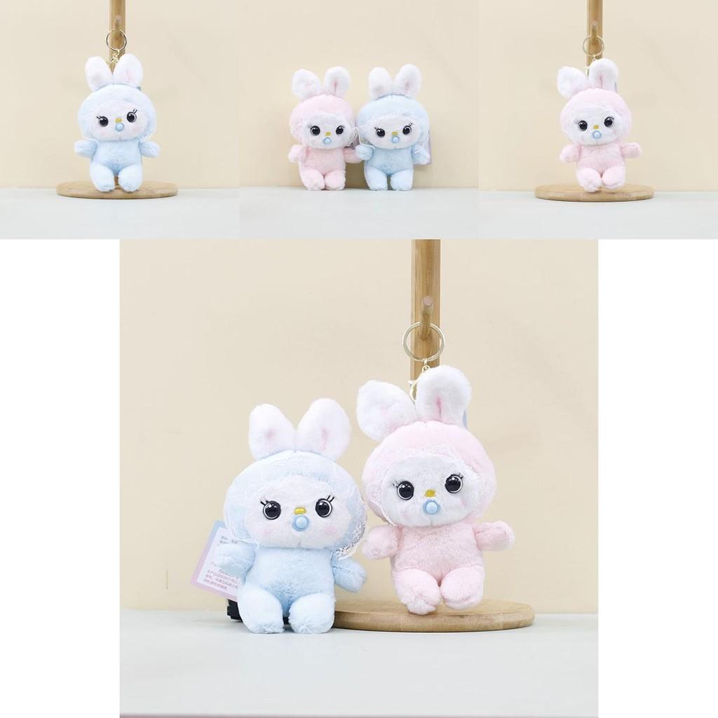 Adorable Plush Baby Rabbit Keychain Soft Toy Cozy Hanging Pendant For Kids