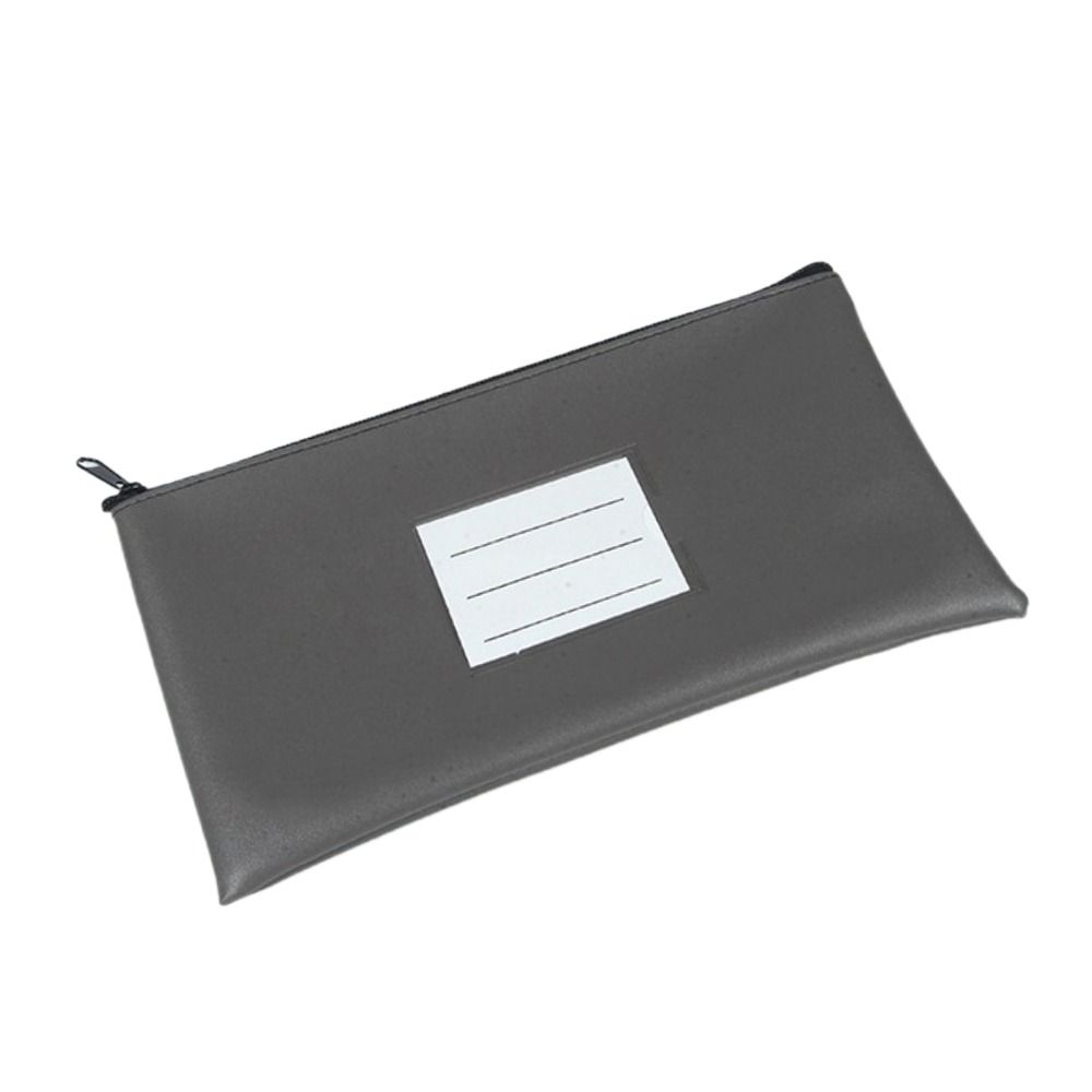 With Label Bank Deposit Bag With Zipper Money Pouch Waterproof Cosmetic Pouch Cosmetics