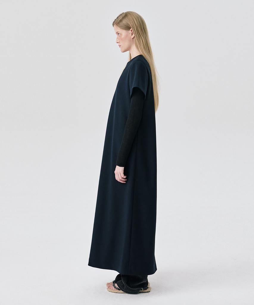 Bundercammer Short Sleeve Ponte Dress_Black