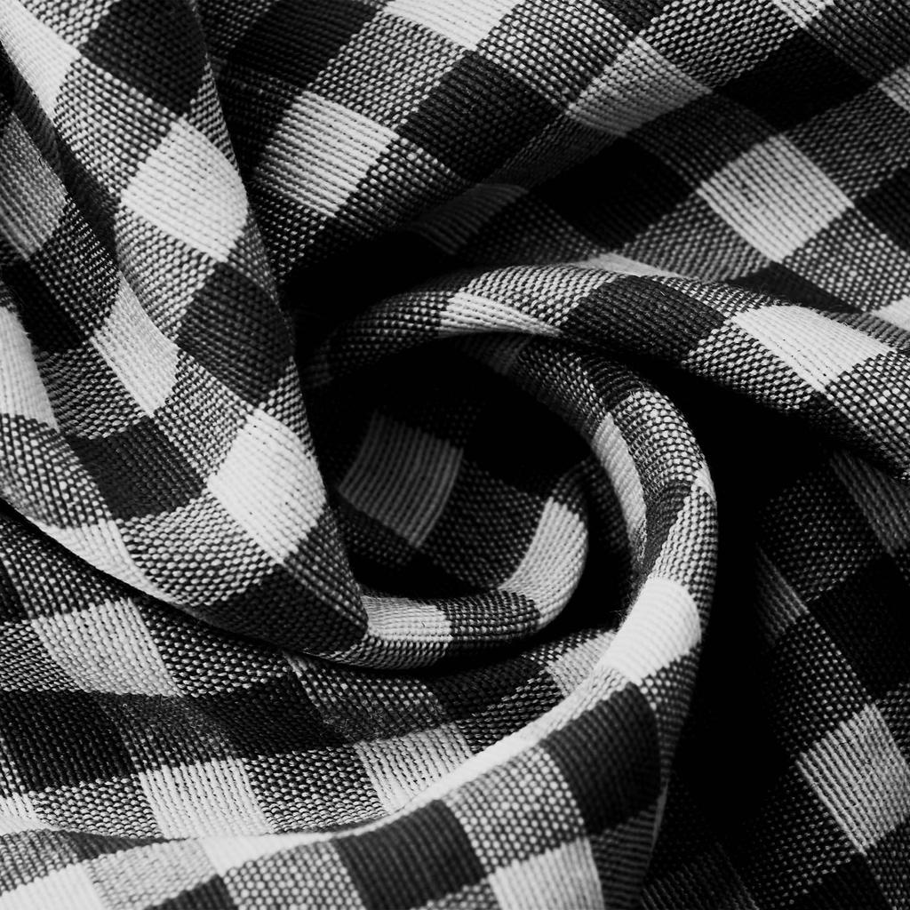 Pantaloncini casual da donna a quadri al ginocchio con coulisse in vita, vestibilità ampia, con tasche, per l'uso quotidiano