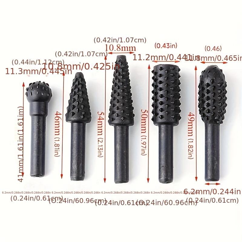 Rotary File Set, Durable Woodworking and Grinding Milling Cutter, Suitable for Woodworking, Metal Drilling, Carving, and Polishing, Woodworking Files