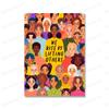 Feminist Wall Art Posters We Rise By Lifting Quote Canvas Painting Prints Women Power Girl Power Pictures for Living Room Decor No Frame