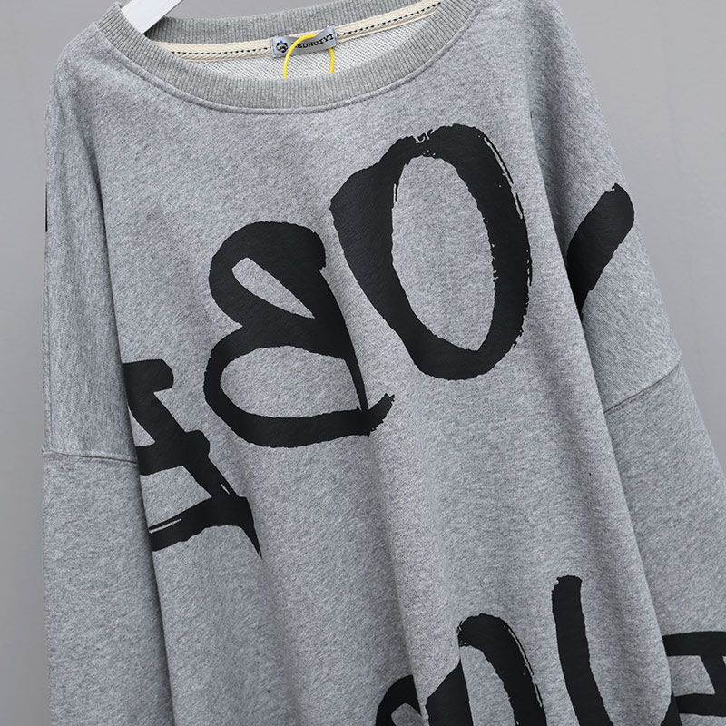 O-neck Pullovers Fake Two Pieces Patchwork Casual Oversized Korean Style Long Sleeve Streetwear Women Autumn Hoodie Sweatshirts